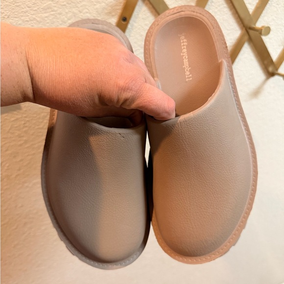 Stylish Jeffrey Campbell Tan Slip-On Clogs - Picture 7 of 7